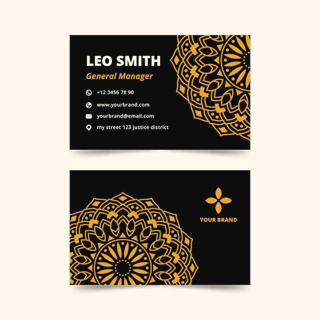 Mandala concept for business card