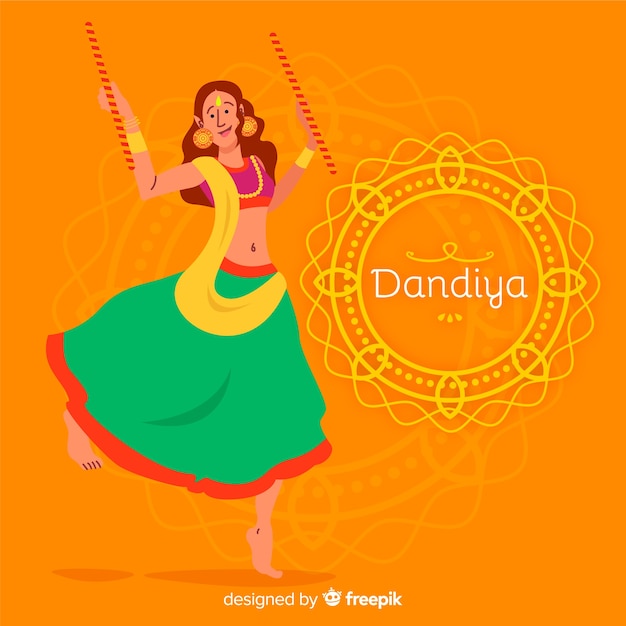 Mandala dandiya background