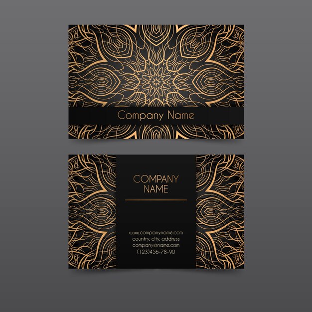 Mandala design for business card
