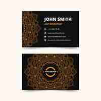 Free vector mandala design for business card