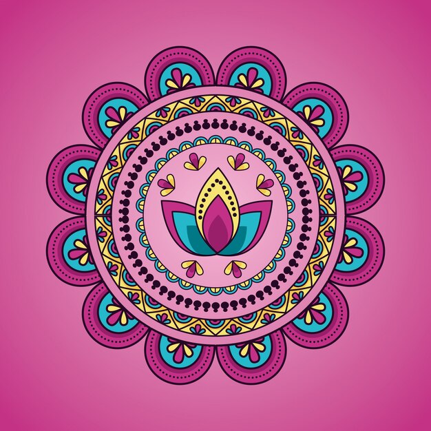 Mandala floral decoration ethnic