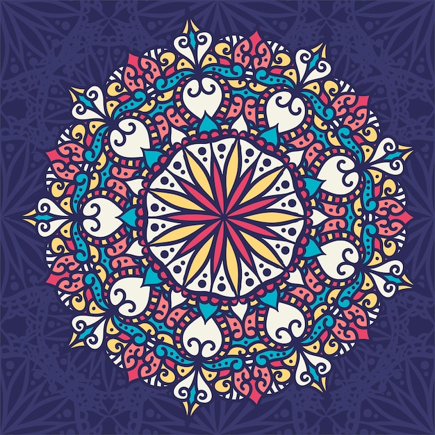 Free vector mandala illustration