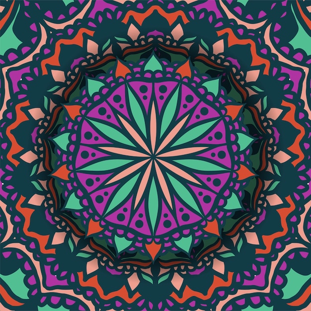 Free vector mandala illustration