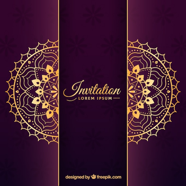 Mandala invitation background