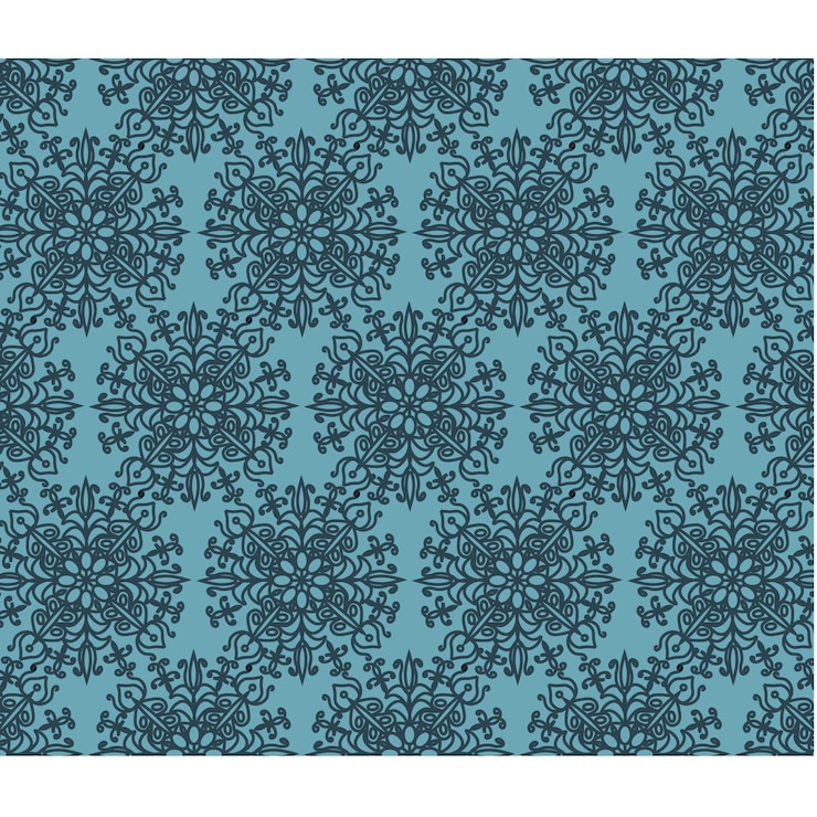 Free Vector mandala pattern on blue background