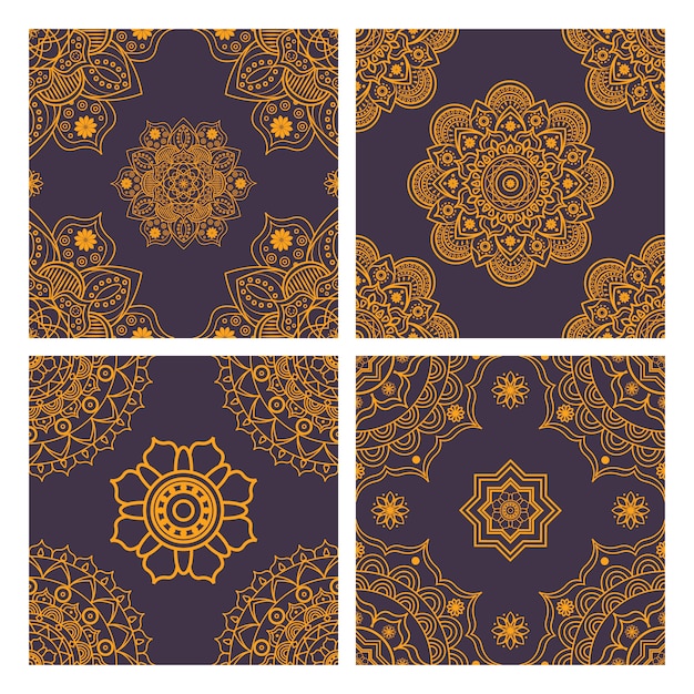 Free vector mandala patterns collection