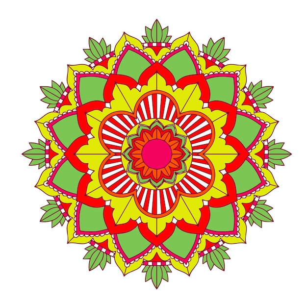 Mandala patterns on isolated background