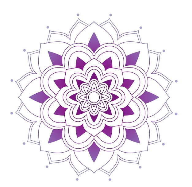 Mandala patterns on isolated background