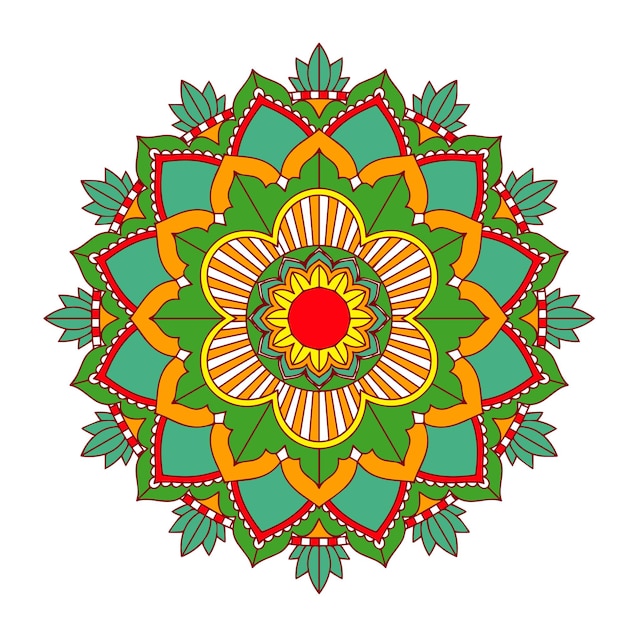 Mandala patterns on isolated background