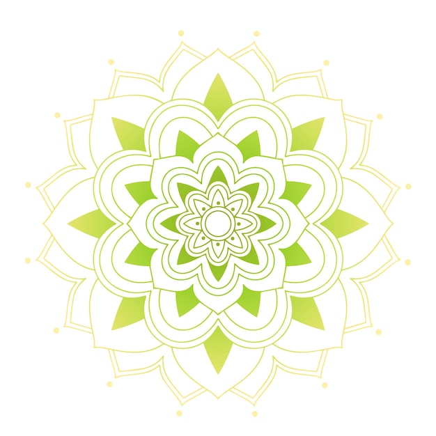 Mandala patterns on isolated background