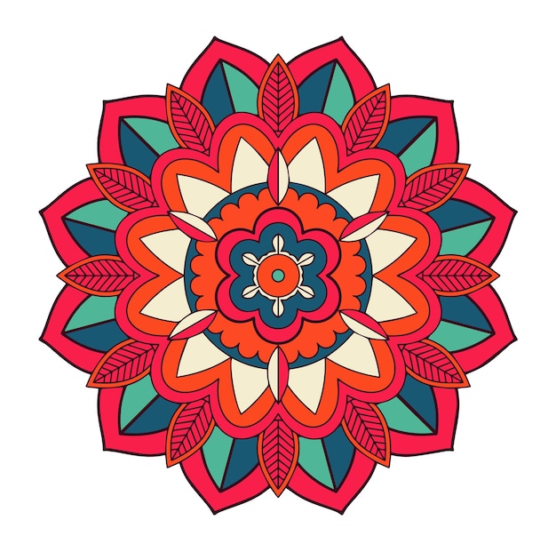 Mandala patterns on isolated background