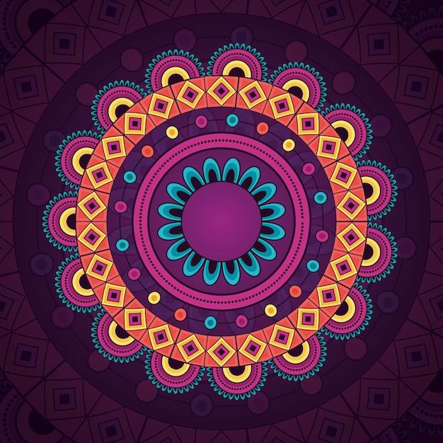 Free vector mandala vintage decorative ethnic element