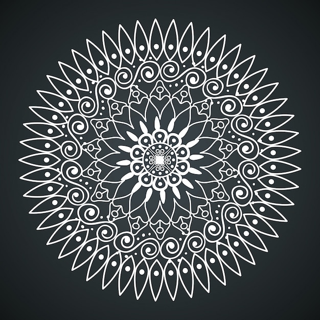 Mandala on white color isolated