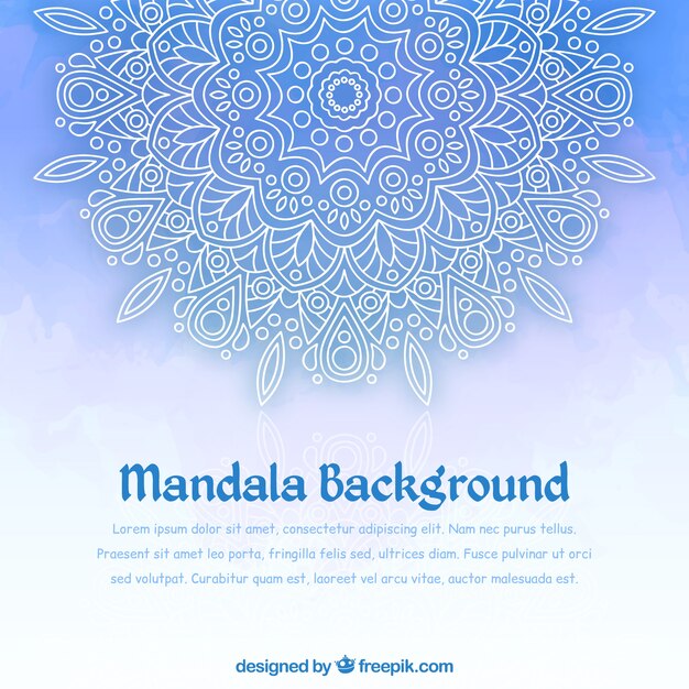 Free vector mandala with gradient background