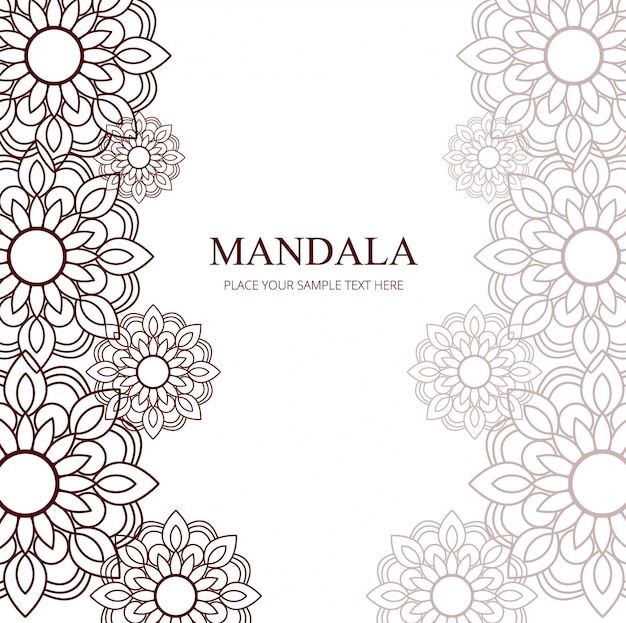 Mandalas floral background