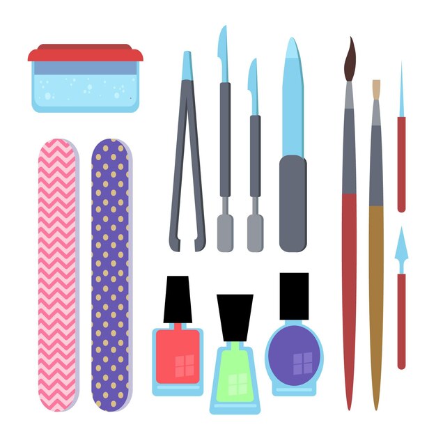 Manicure tools collection