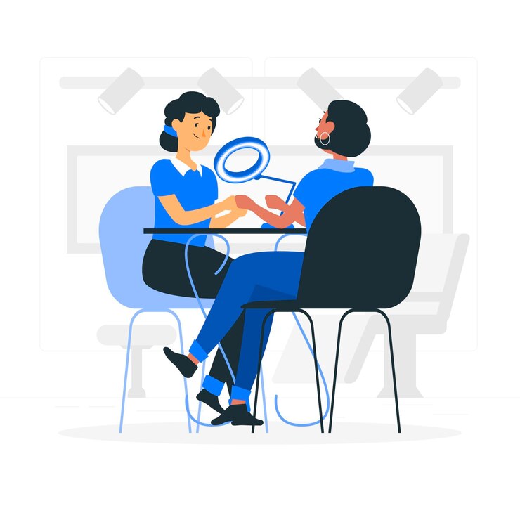 Free Vector manicurist concept illustration