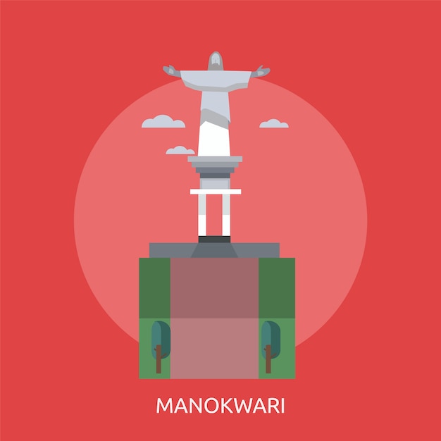 Free vector manokwari background design