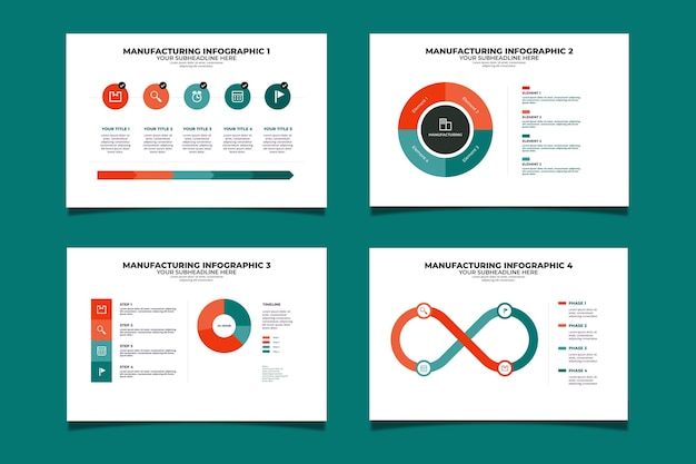 製造インフォグラフィックテンプレート