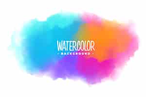 Free vector many colors watercolor stain texture background