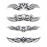 Free vector maori tattoo border element