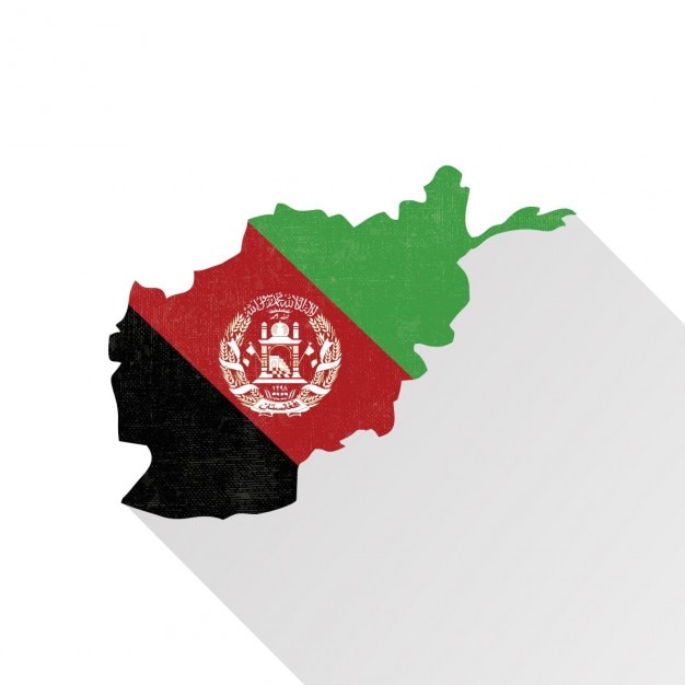 Free vector map of afghanistan