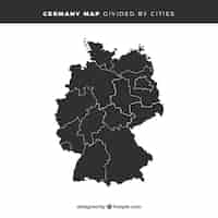 Free vector map of germany