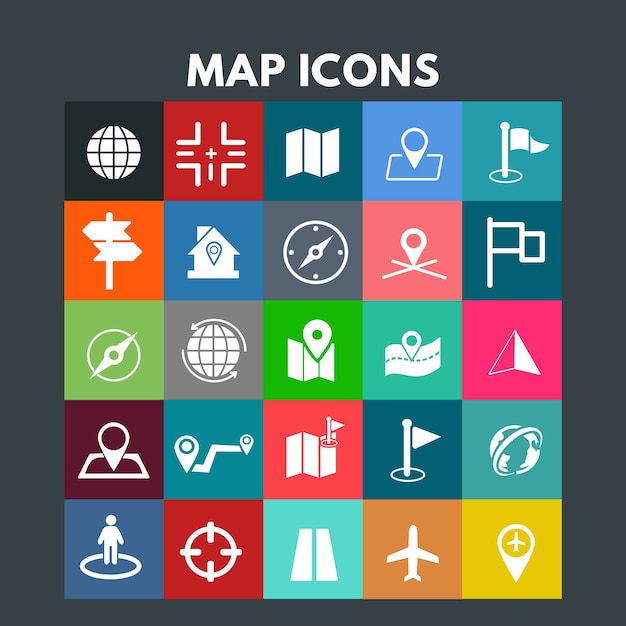 Map icons