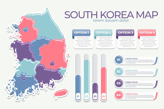 Modello di progettazione infografica mappa