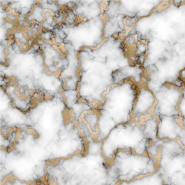 Marble texture background with golden strokes