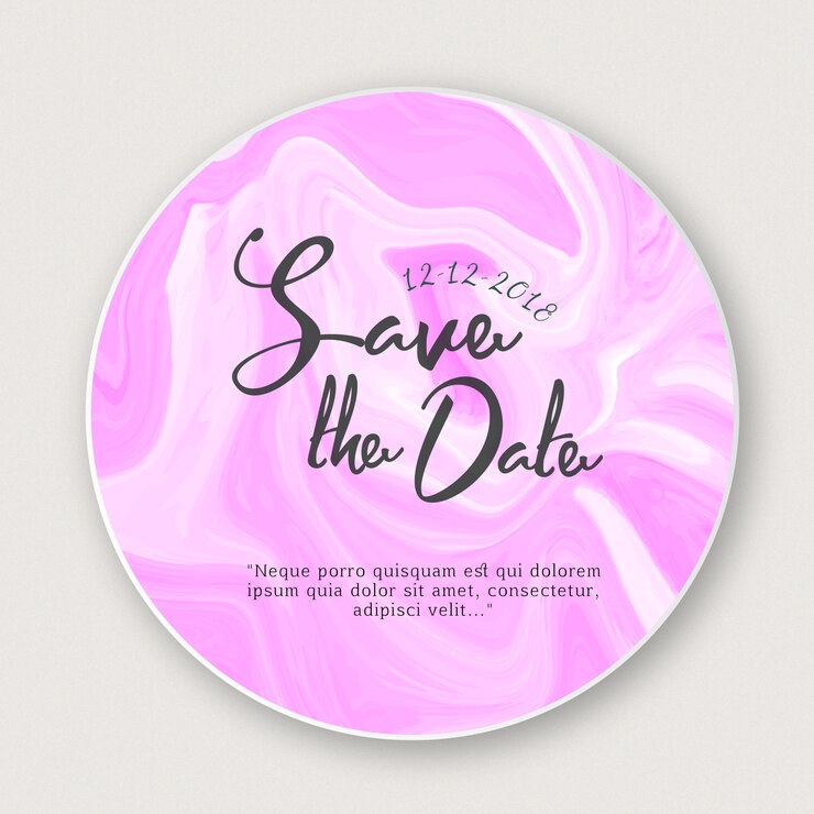 Free Vector marble textured invitation frame designs