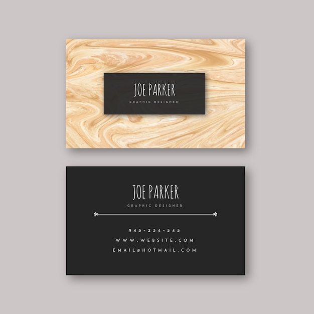 Marble textured visiting cards