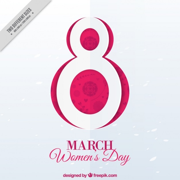 March 8 background for woman's day