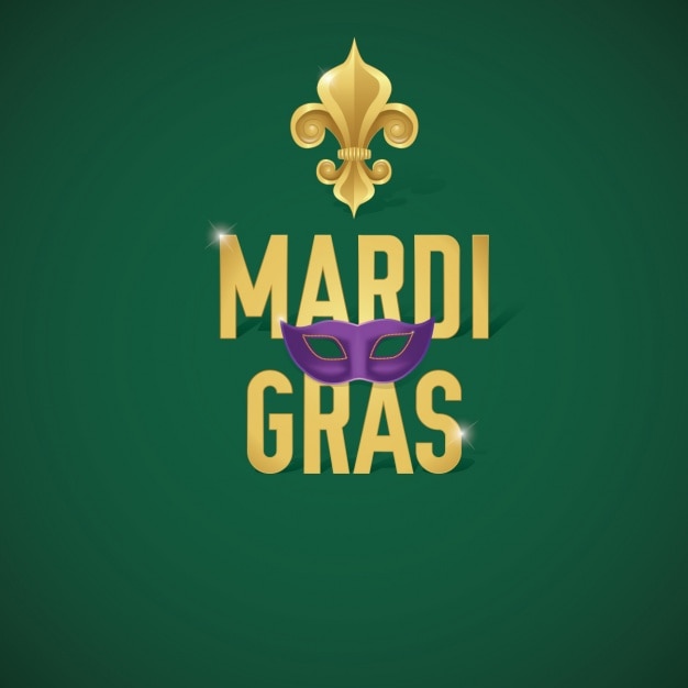 Free vector mardi gras background design