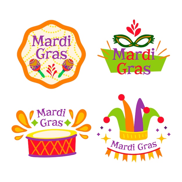 Mardi gras badge collection