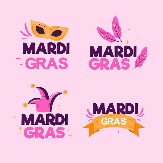 Mardi gras badge collection