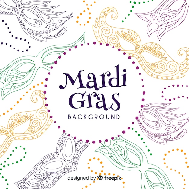 Mardi gras carnival background