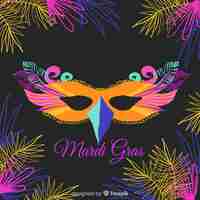 Free vector mardi gras carnival background