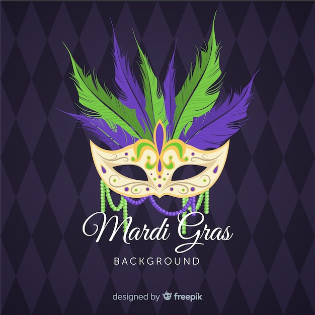 Free vector mardi gras carnival background