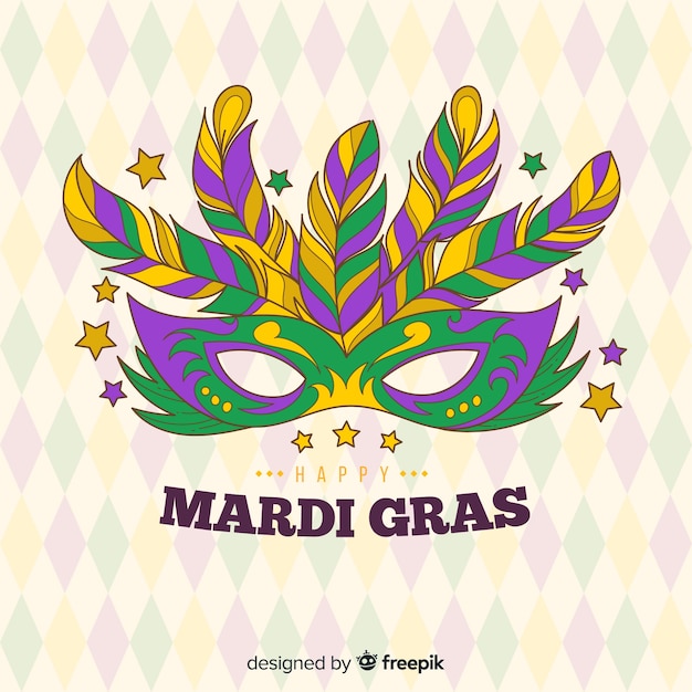 Free vector mardi gras carnival background