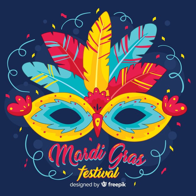 Mardi gras carnival background