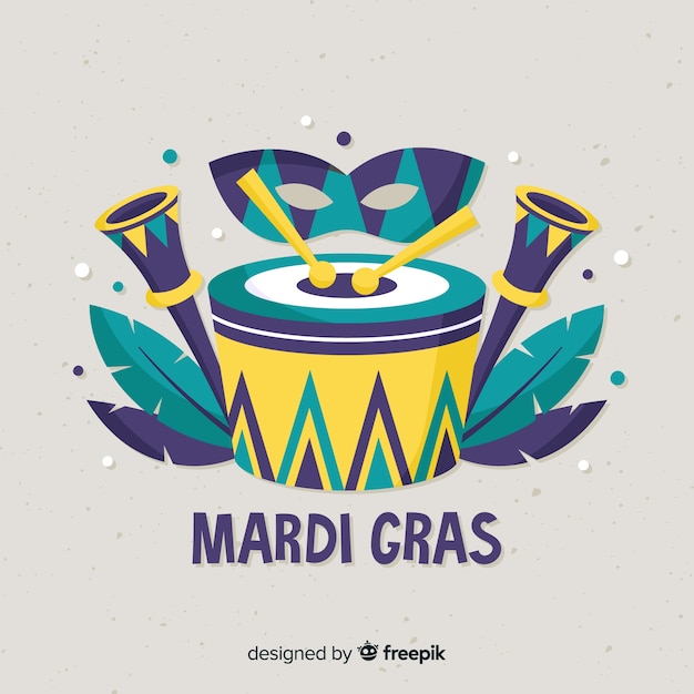 Free vector mardi gras carnival background