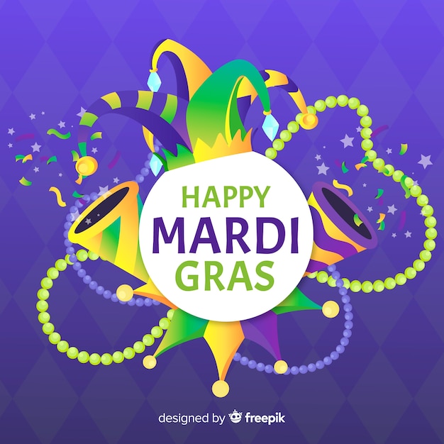 Free vector mardi gras carnival background