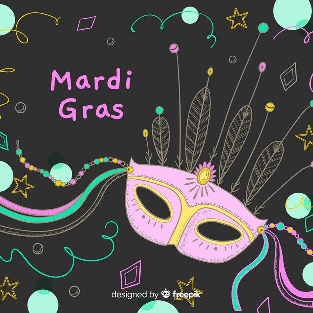 Vettore gratuito mardi grass