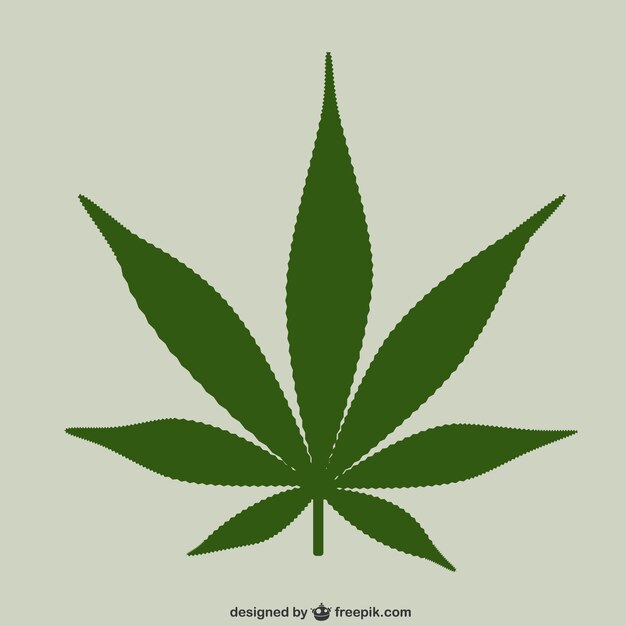 Marijuana leaf vector