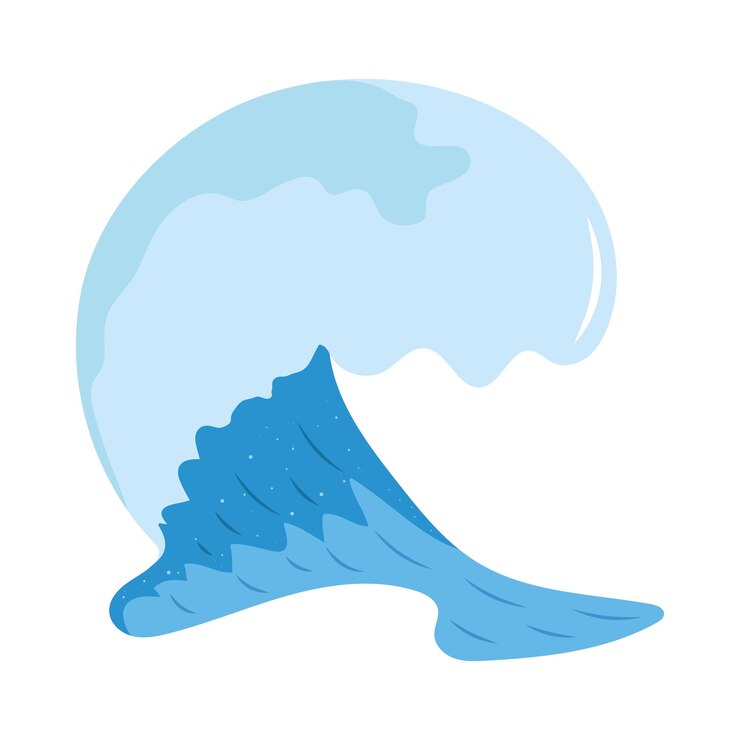 Free Vector marine high wave