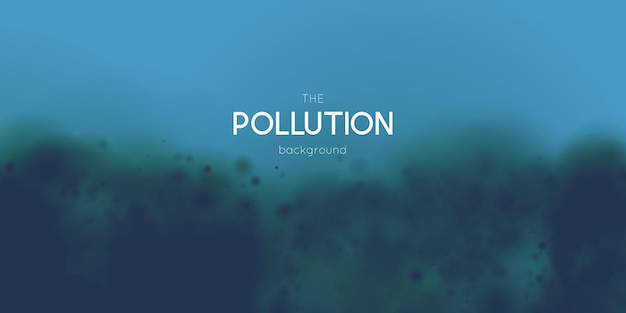 Free vector marine pollution concept. polluted water illustration. ecology damage background