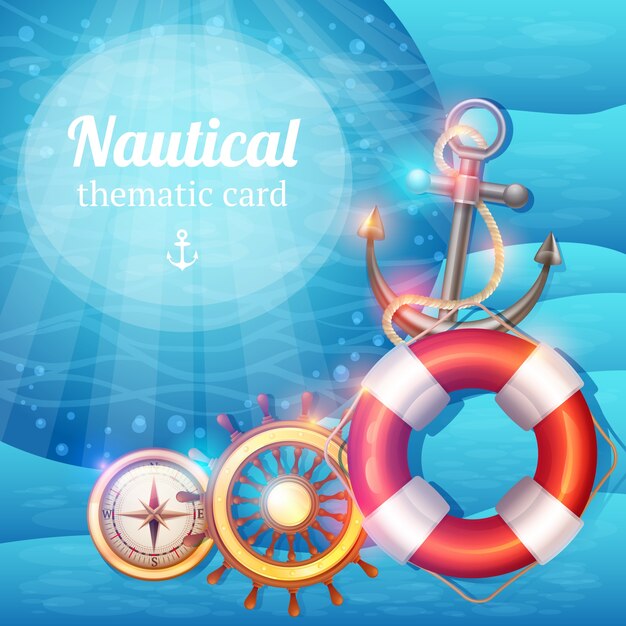 Marine Symbols Background