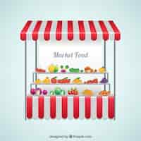 Free vector market food