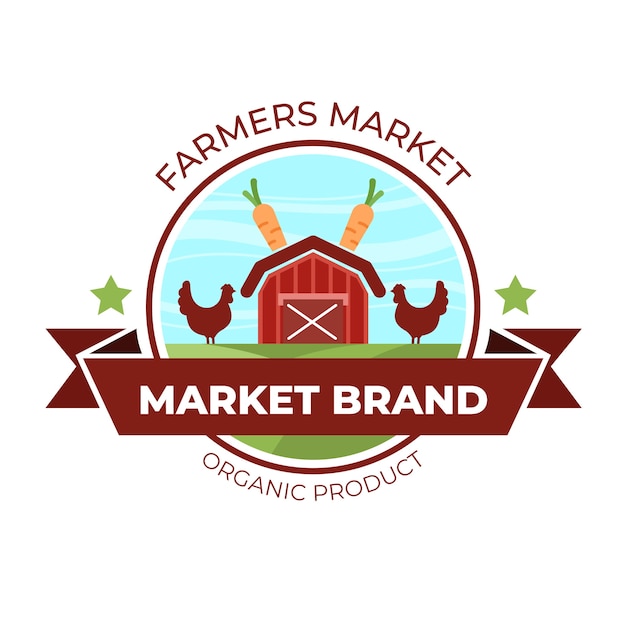 Market logo collection template